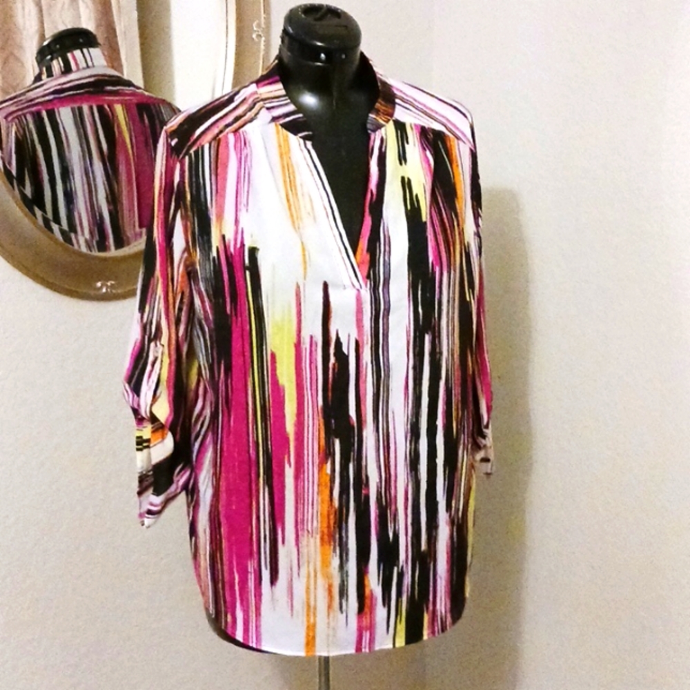 Multi Color Blouse Sz XL